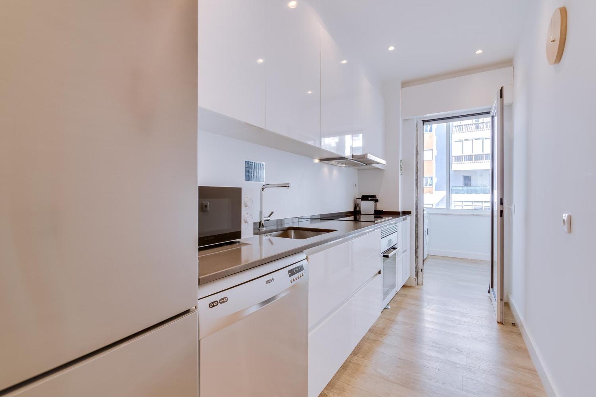 Al - Apartamento Egas Moniz Quarteira Bagian luar foto