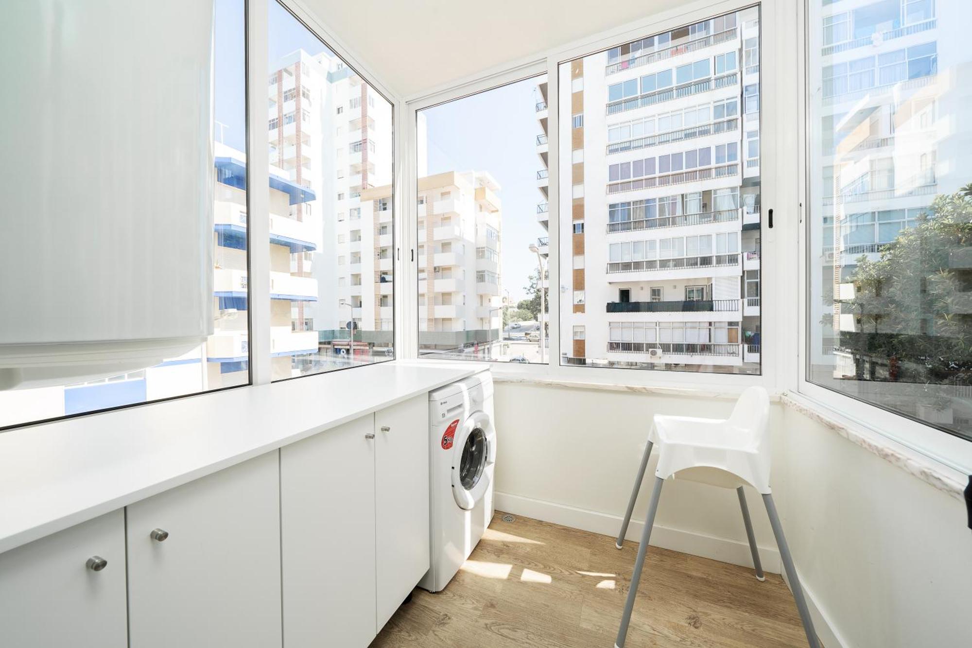 Al - Apartamento Egas Moniz Quarteira Bagian luar foto